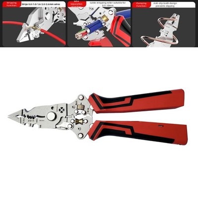 16-in-1 Wire Stripper with Voltage Detection for Stripping Twisting and Cutting