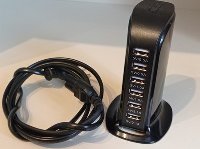 Mehrfach USB Ladegerät, 30W, 6-Port Multi Ladestation
