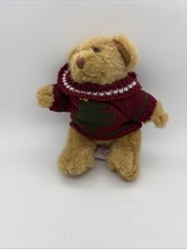 Russ Berrie Bears From The Past Teddy Bear Plush Christmas Sweater