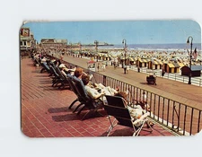 Postcard Boardwalk & Beach From Marlborough-Blenheim Atlantic City NJ USA