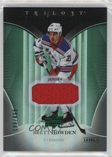 2018 Upper Deck Trilogy Rookies Jersey Green Foil Relics /499 Brett Howden hg6