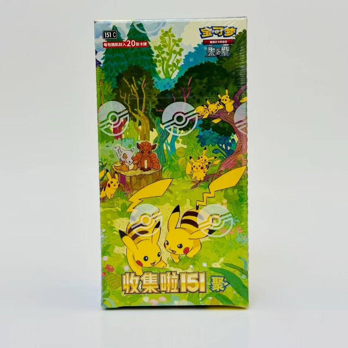 Chinese Pokemon 151 vol 4 Booster Box JU Pikachu Jumbo Box brand