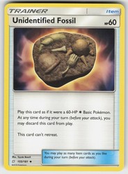 Unidentified Fossil 155/181 Sun & Moon Team Up