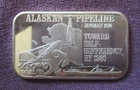 Alaskan Pipeline USSC Only 2,000 Made RARE #ed  1 Troy Oz. .999 Fine Silver Bar