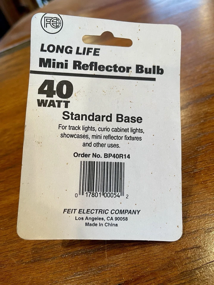 Feit Mini Reflector Short Neck Light Bulb R14 40W Standard Base Brand New - Image 2 of 4