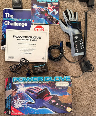NES Nintendo Power Glove CIB - Box - Manual - Paperwork - TESTED