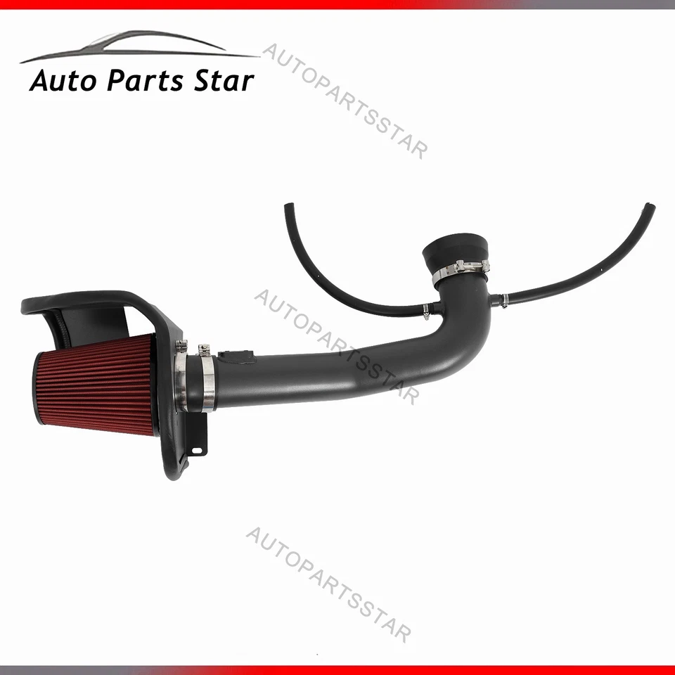 Sistema de admisión de aire frío protector térmico plateado para Chevy GMC 1500 14-18 5,3 L 6,2 L V8 Foto 3 de 4