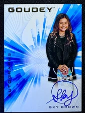 2021 Upper Deck Goodwin Champions #GA-SB Sky Brown Goudey Autographs Auto