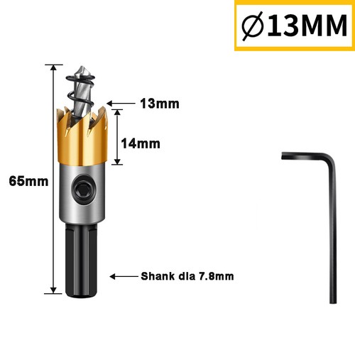 12 mm - 80 mm HSS Titanium Drill Bit Hole Saw Stainless Steel Metal Alloy Cutter - Picture 10 of 47