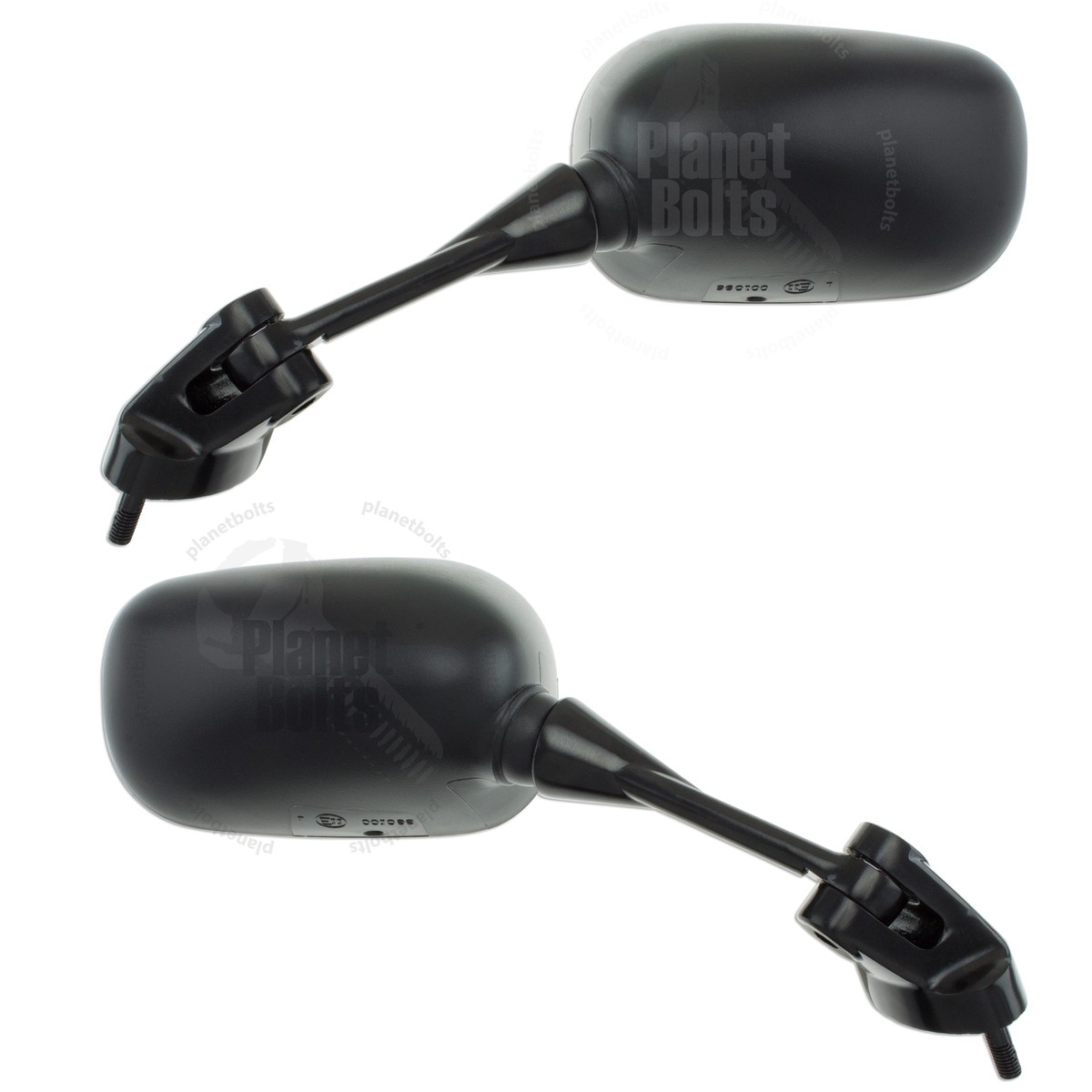 Black Rear View Mirror For Kawasaki Ninja ZX6R 05-08 ZX10R Back
