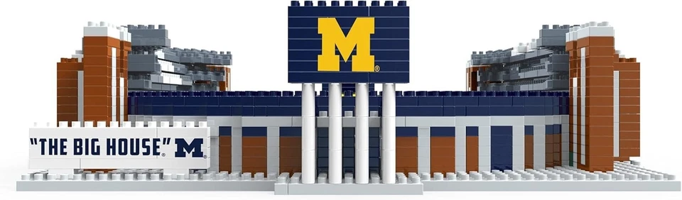Michigan Stadium Big House Building Set FOCO BRXLZ Stadium Series Wolverines NUEVO Foto 2 de 4