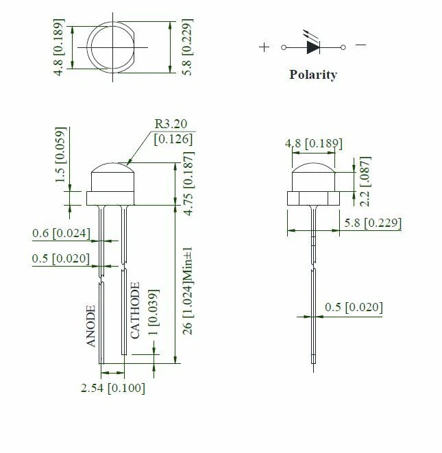 1,8mm 2mm 3mm 4,8mm 5mm LED AUSWAHL mit Widerstand klar matt auto RGB weiß - Bild 3 von 4