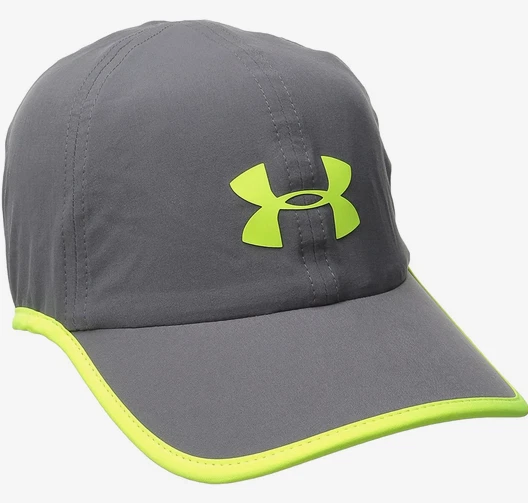 NEW Under Armour Men Heatgear Reflective Runner Hat/Cap-Graphite/Yellow  1275760