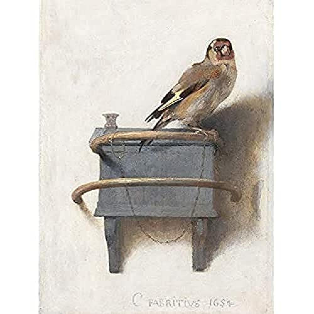 (TG. 16 x 12 inches) Fine Art Prints Fabritius The Goldfinch Bird Nature Paintin