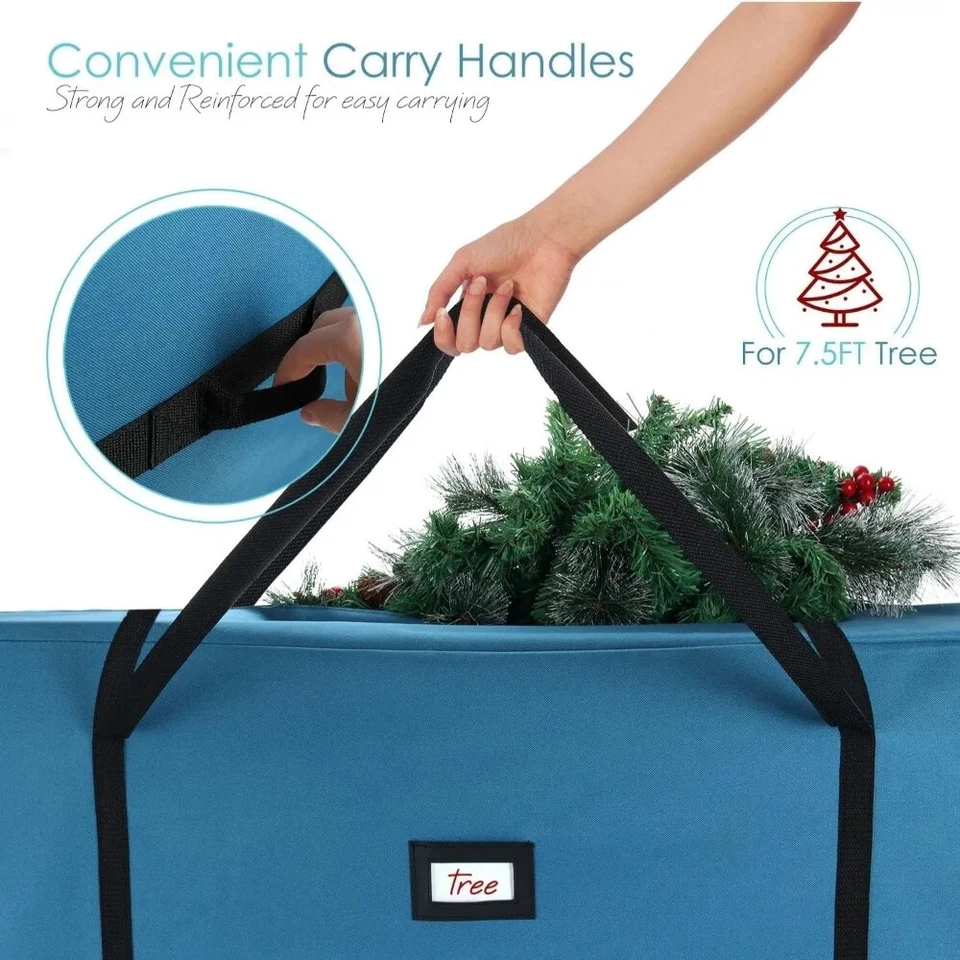 Christmas Tree Storage Bag Wrapping Paper Organizer Container Storage Box 1 PC - Image 2 of 4