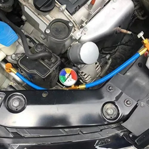R 134a Refrigerant AC Recharge Gauge R-134A Can tap valve Hose for AC Recharging - Picture 6 of 12