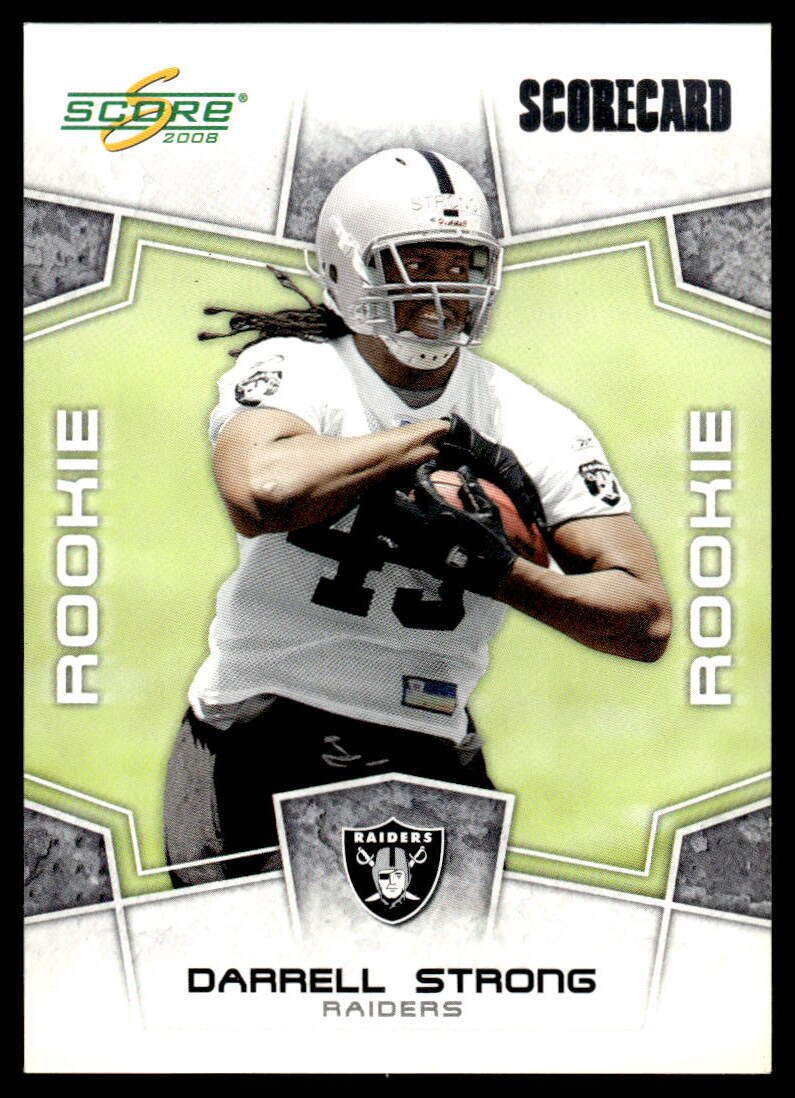 2008 Score Darrell Strong #432 Oakland Raiders Football Card /649