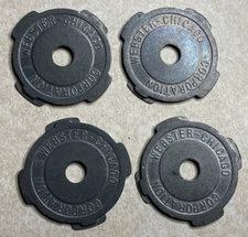 Lot of 4 Webster Chicago Corporation Record LP 45 adaptor inserts ZA3