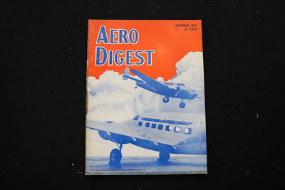 1937 SEPTEMBER AERO DIGEST MAGAZINE - LOCKHEED 14 TRANSPORT COVER - E 10705