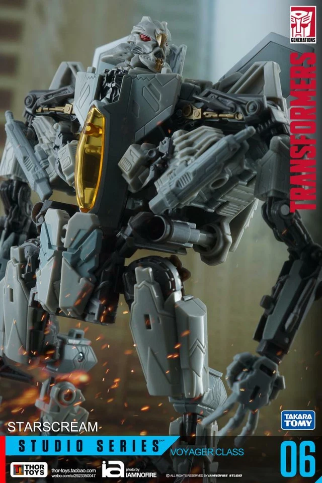 Nueva figura de acción Transformers Starscream Hasbro Studio Series 06 Voyager SS06 Foto 4 de 4