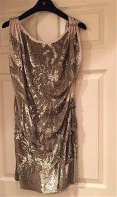 Jenny Packham Sequin Bronze Dress Size UK 8 | eBay