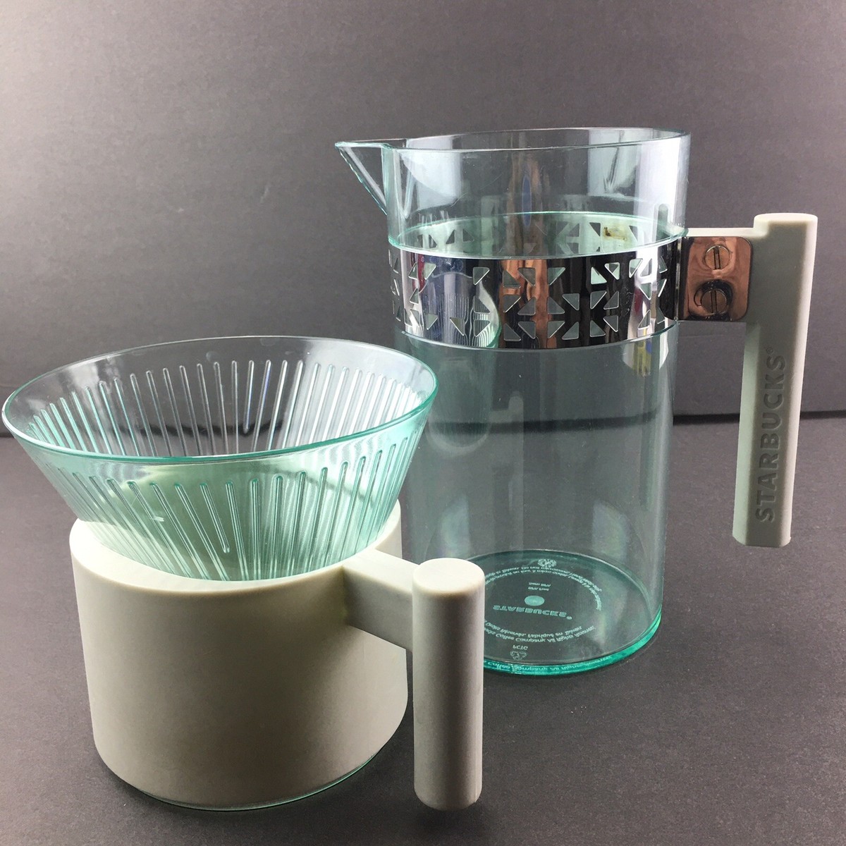 Starbucks 2013 Iced Coffee Tea Pour Over Brewer w/ Cone