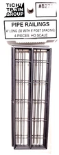 HO Scale Tichy Train 8276 3-Rail Pipe Railing