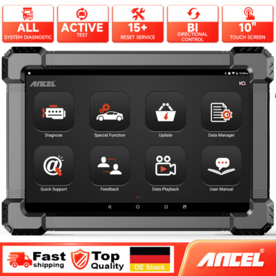 2026 ANCEL X7 OBD2 Diagnosegerät Bidirektional Scanner TPMS EPB DPF ABS IMMO SAS