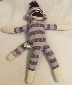 purple sock monkey