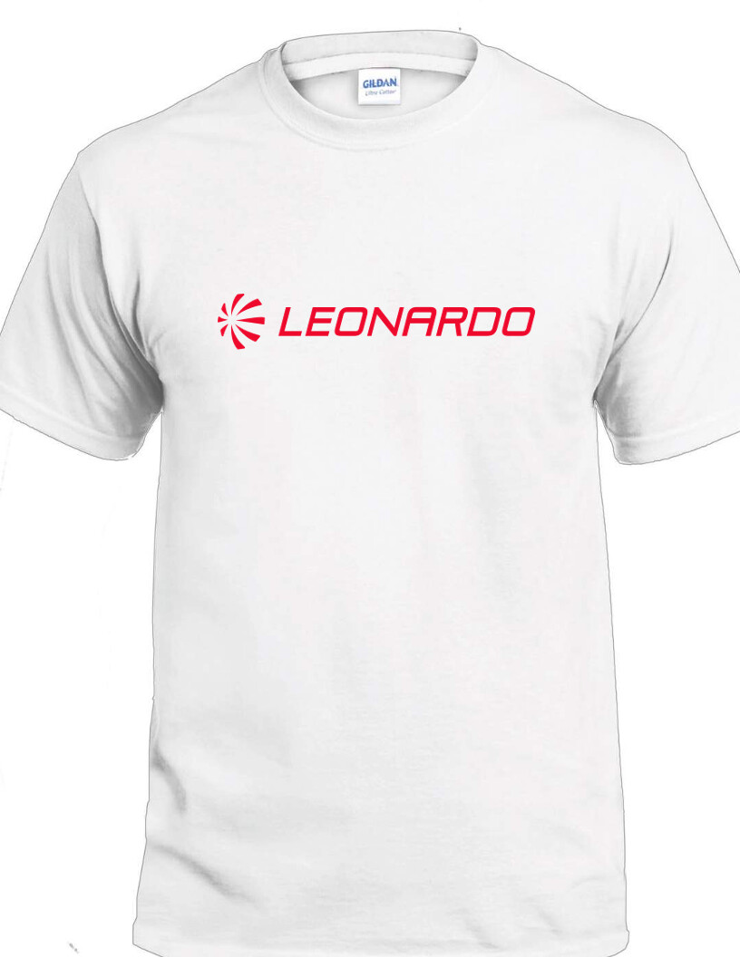 Leonardo T-shirt Italian Aerospace Company Rome Plane Jet