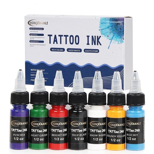 Professional 15ml 7-Color Tattoo Ink Set with Box – Premium Body Art Pigments. - Picture 17 of 24