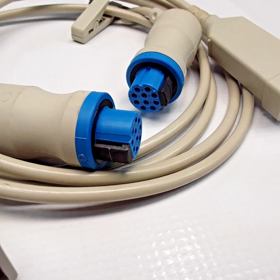 GE - MALETERO COMPATIBLE CON ECG 545307-HEL - 10 PINES - 3 CABLES - LOTE DE 2 - USADO Foto 3 de 3