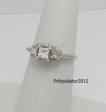 1/2CT Natural Diamond Solitaire Engagement Wedding Bridal Ring 14K White Gold