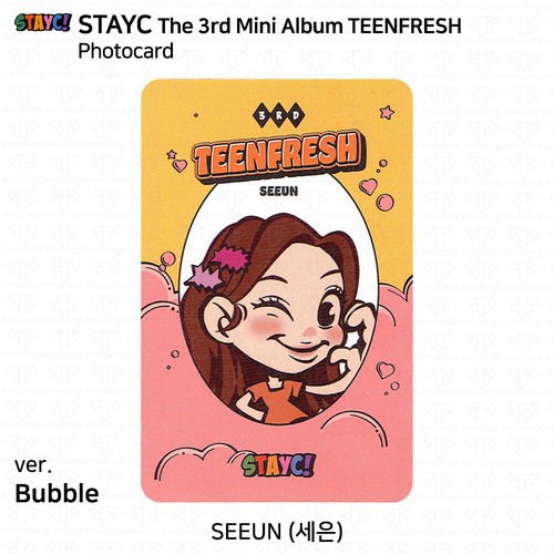 StayC 3rd Mini Album TEENFRESH Original Ver Digipack Ver Photocard 4cut Photo - Picture 68 of 120