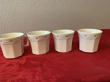 Steelite International England  ~ Coffee Cup ~ Pink Design, Embossed Border