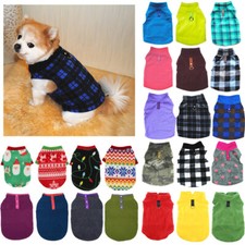 Warm Winter Dog Clothes Soft Fleece Dog Jacket Pet Coat Sweater Puppy Cat Jumper