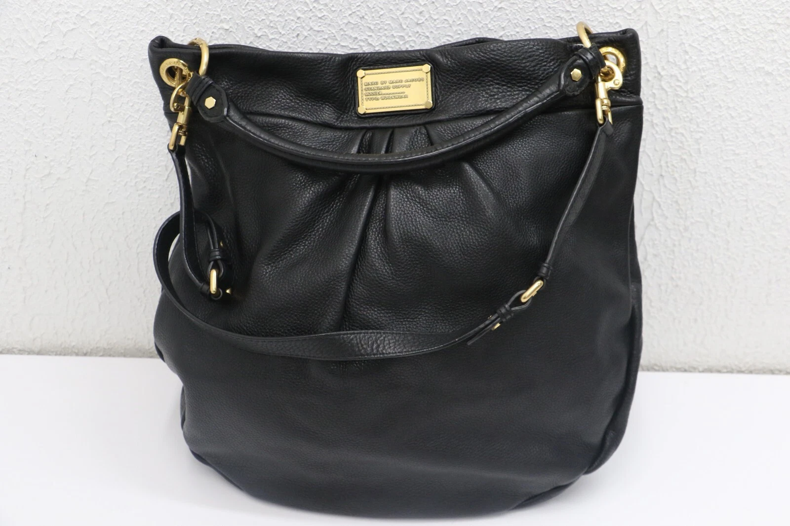 Marc Jacobs Workwear Pebbled Leather Hobo Bag