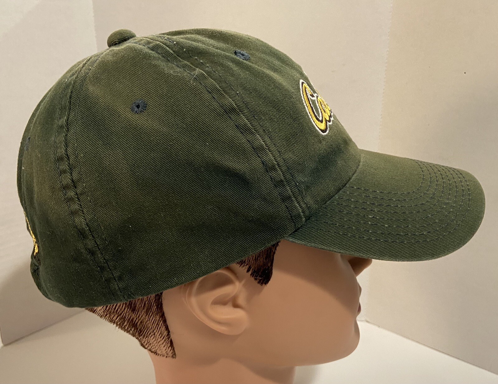 Cabelas Logo Baseball Cap Dark Green Strap Back Adjus… Gem