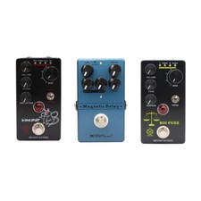 Mosky Magnetic Delay/Fuzz Distortion/Big Fuzz Boost Guitar Effect Pedal LED