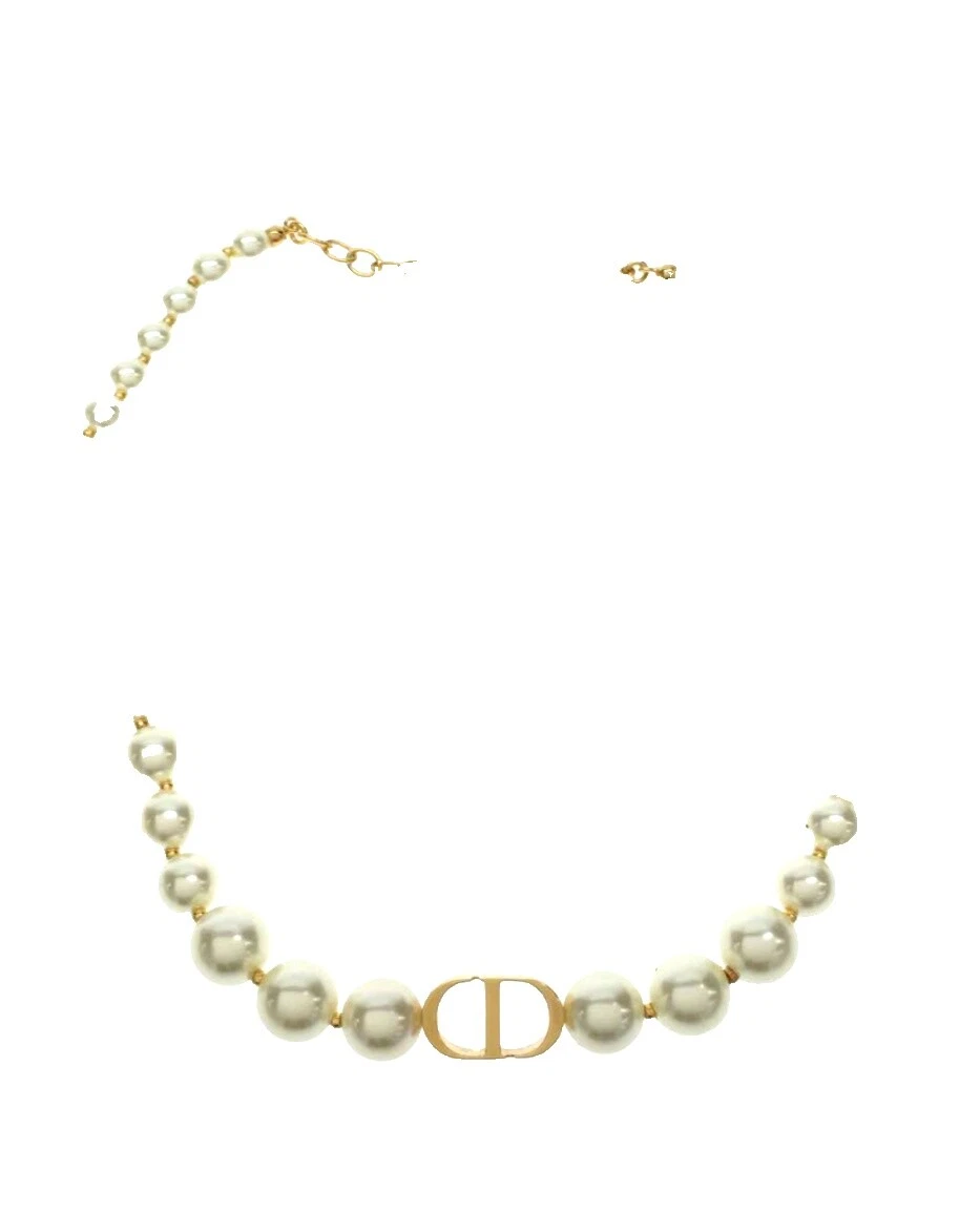 Dior Collares y colgantes De Moda Perla Blanca