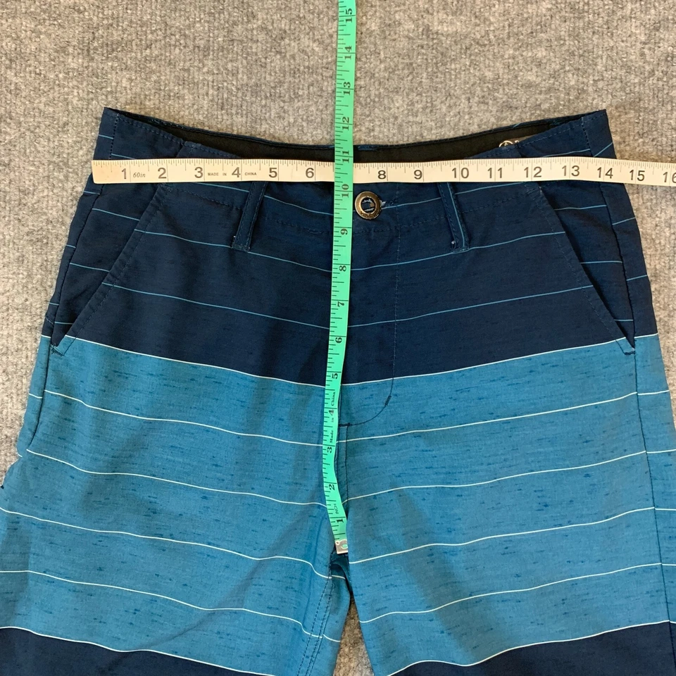 Volcom Hybrid Shorts Big Boys Youth 28 Blue Striped Frickin V4S Mixed Surf Turf - Image 4 of 4
