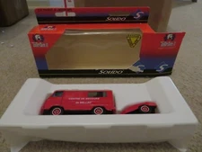 Solido Toner Gam II 3130 Peugeot J9 Van + Motopome Trailer MIB See My Store