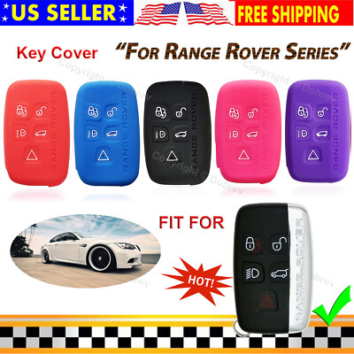 Silicone Cover Keyless Entry Fob Case Protector for Land Range Rover Smart Key