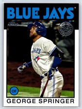 George Springer 2021 Topps 1986 Topps 35th Anniversary Blue Jays #86B-41