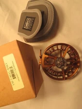 Famous Maker Fly Reel, Size 7, Whiskey Color, Brand New In Box! #6685
