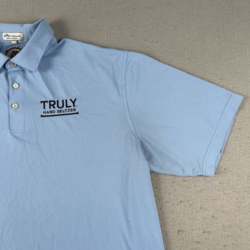 Peter Millar Sommer Comfort Poloshirt Herren XL hellblau wirklich Logo bestickt - Bild 2 von 24