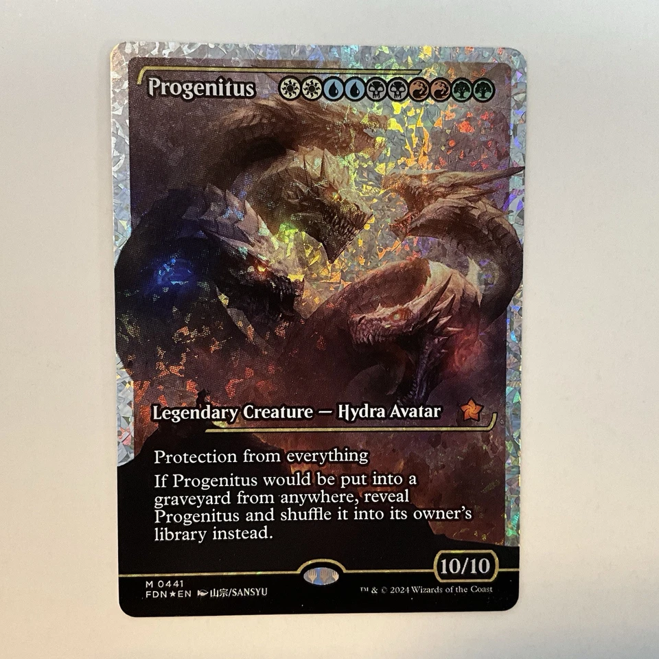MTG Progenitus (0441) *Fracture Foil* Showcase NM/MT Foundations English - Image 2 of 3