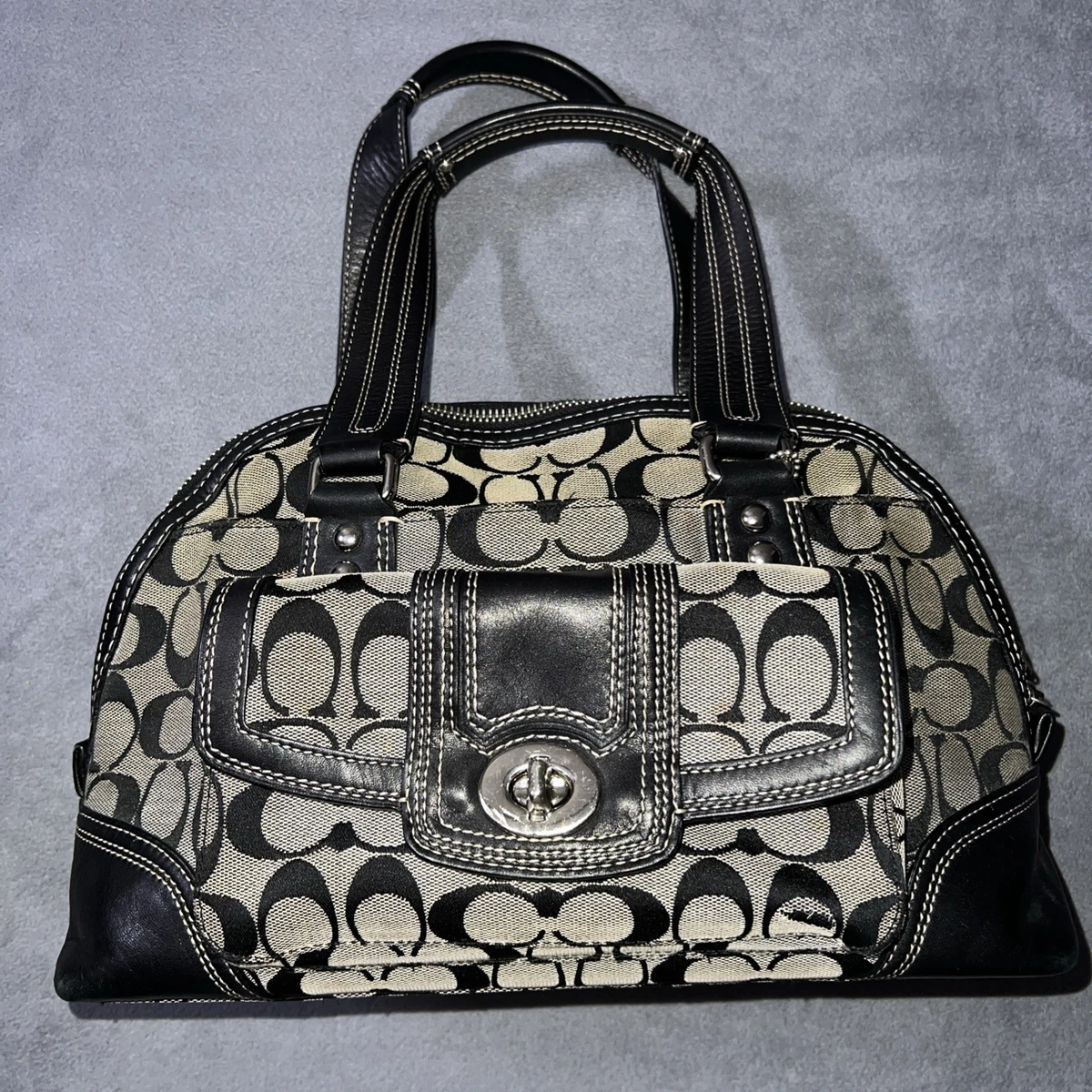 Coach Hampton Turn Lock Satchel/Top Handle Bag Handbags & Bags for