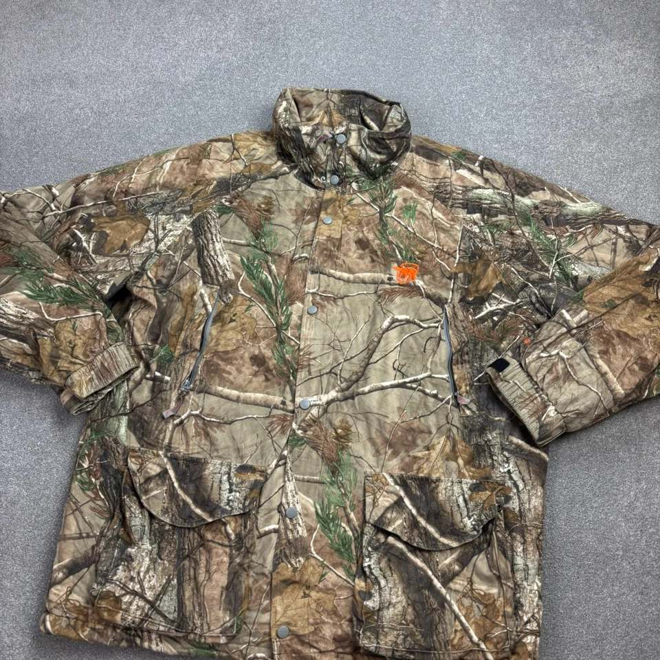 Куртка RealTree для взрослых XXL 2XL коричневая рабочая одежда камуфляжная охотничья утепленная пальто мужская - Изображение 2 из 4