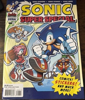 SONIC THE HEDGEHOG Super Special #8 October 2013 Comic Complete w/ Stickers